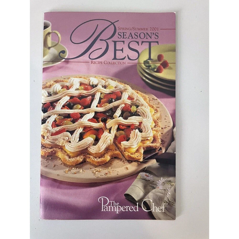 Vintage Lot of 10 Pampered Chef 1994-2001 Light & Simple Recipes Season's Best